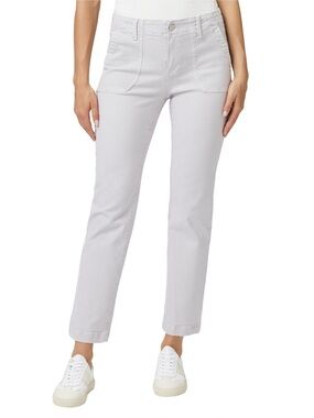 PAIGE Mayslie Straight Ankle Pants Lavender Gray 26